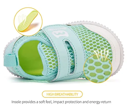 BMCiTYBM Baby Walking Shoes Infant Sneakers Girls Boys Mesh First Walkers Shoes 6 9 12 18 24 Months Green Size 12-18 Months Infant