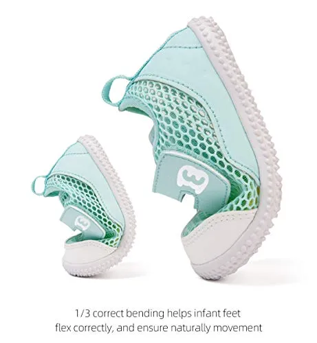 BMCiTYBM Baby Walking Shoes Infant Sneakers Girls Boys Mesh First Walkers Shoes 6 9 12 18 24 Months Green Size 12-18 Months Infant