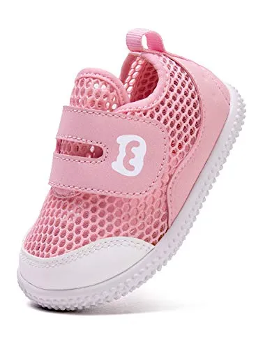 BMCiTYBM Baby Walking Shoes Infant Sneakers Girls Boys Mesh First Walkers Shoes 6 9 12 18 24 Months Pink Size 12-18 Months Infant