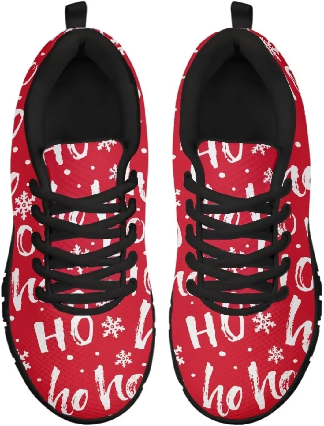 FKELYI Women's Christmas Shoes Lightweight Sneakers Outdoor Sport Running Shoes Walking Flats