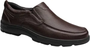HNVAVQ Men's Loafers Casual Leather Shoes Comfortable Driving Walking Shoes
