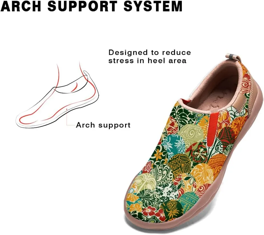 Kid's Slip-on Loafers Boys Girls Walking Shoes Fashion Casual Microfiber Leather Sneakers Patchwork Floral Plants Painted Travel Shoes