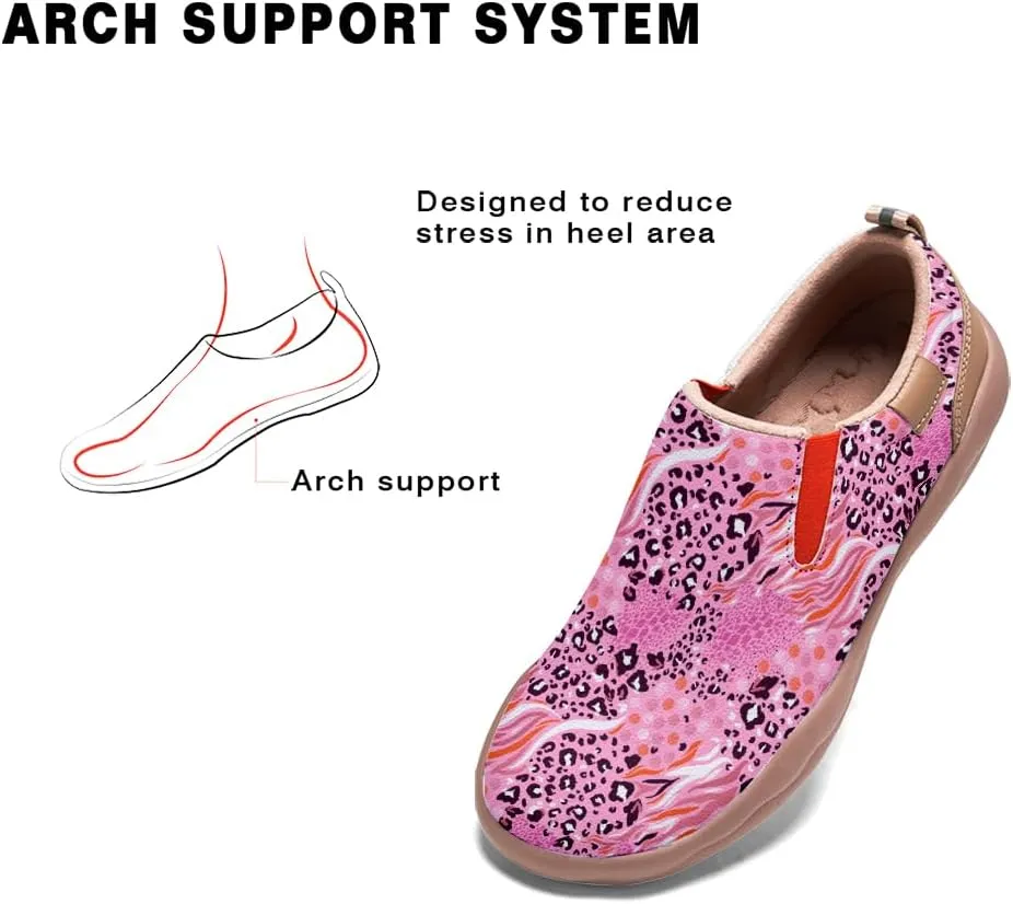 Kid's Slip-on Loafers Boys Girls Walking Shoes Fashion Casual Microfiber Leather Sneakers Patchwork Floral Plants Painted Travel Shoes