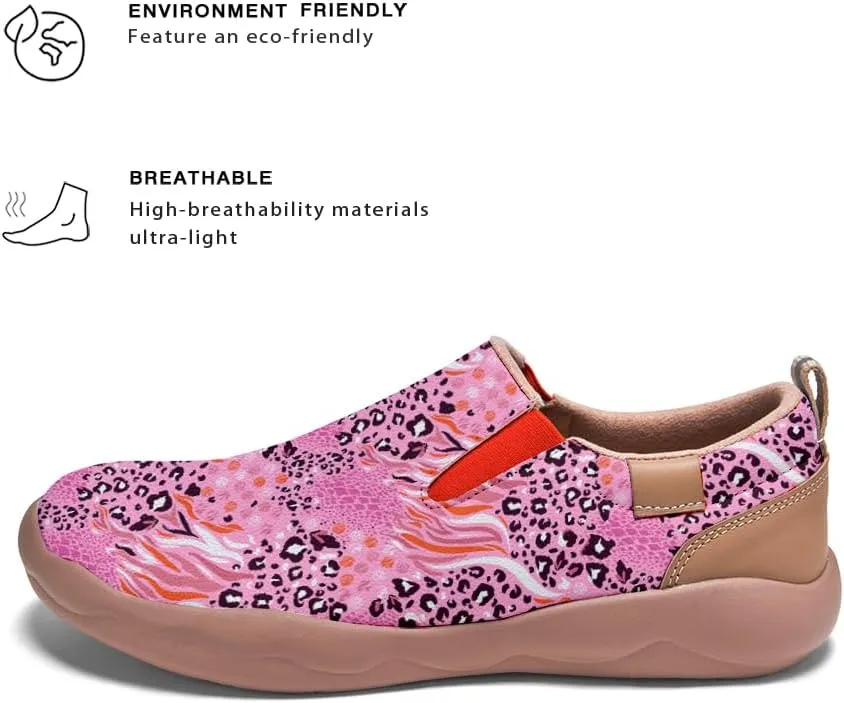 Kid's Slip-on Loafers Boys Girls Walking Shoes Fashion Casual Microfiber Leather Sneakers Patchwork Floral Plants Painted Travel Shoes