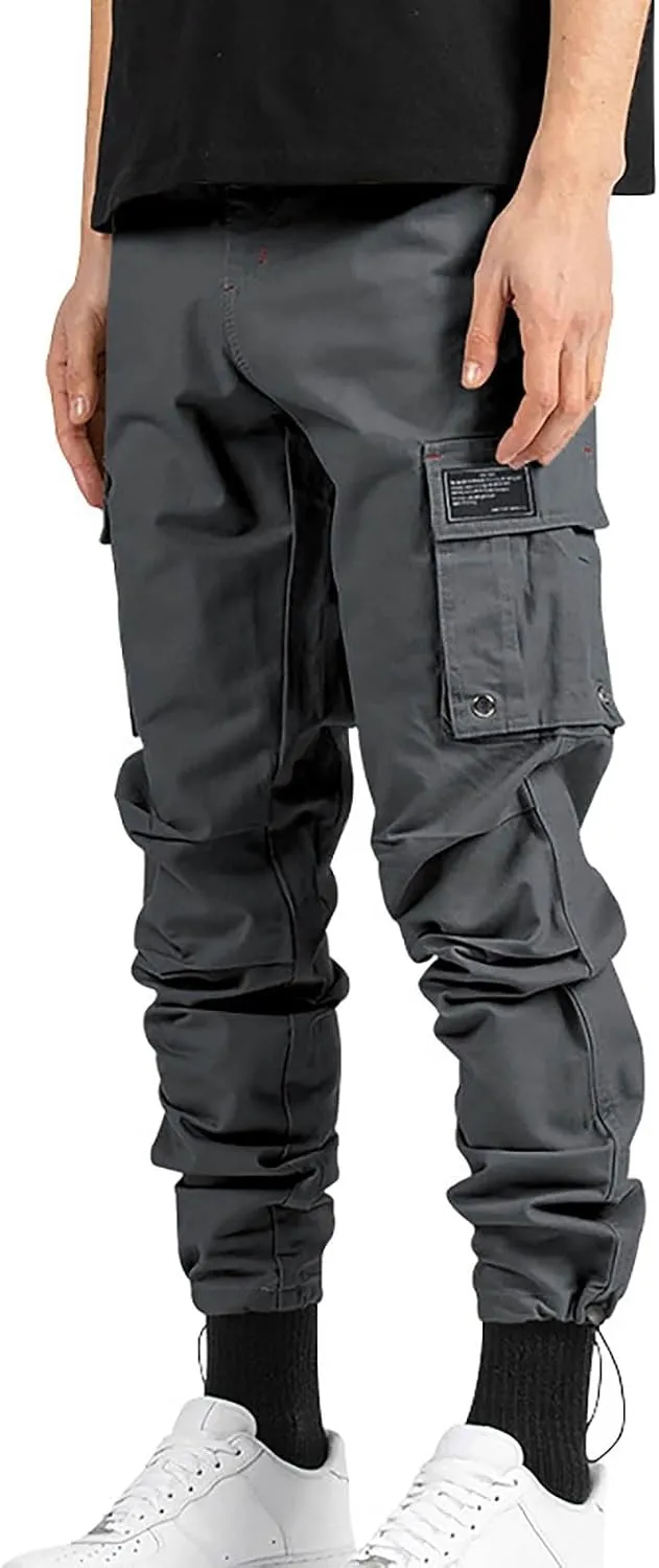 Mens Cargo Pants Outdoor Hiking Tactical Pants Relaxed Fit Camo Combat Pants Waterproof Carpenter Pants with Pockets