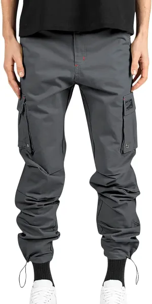 Mens Cargo Pants Outdoor Hiking Tactical Pants Relaxed Fit Camo Combat Pants Waterproof Carpenter Pants with Pockets