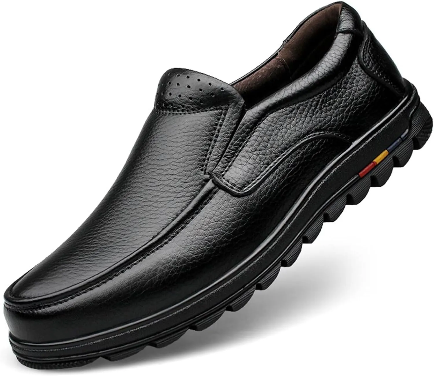 Men's Casual Loafers Classic Leather Business Shoes Comfortable Walking Shoes Outdoor Driving Shoes