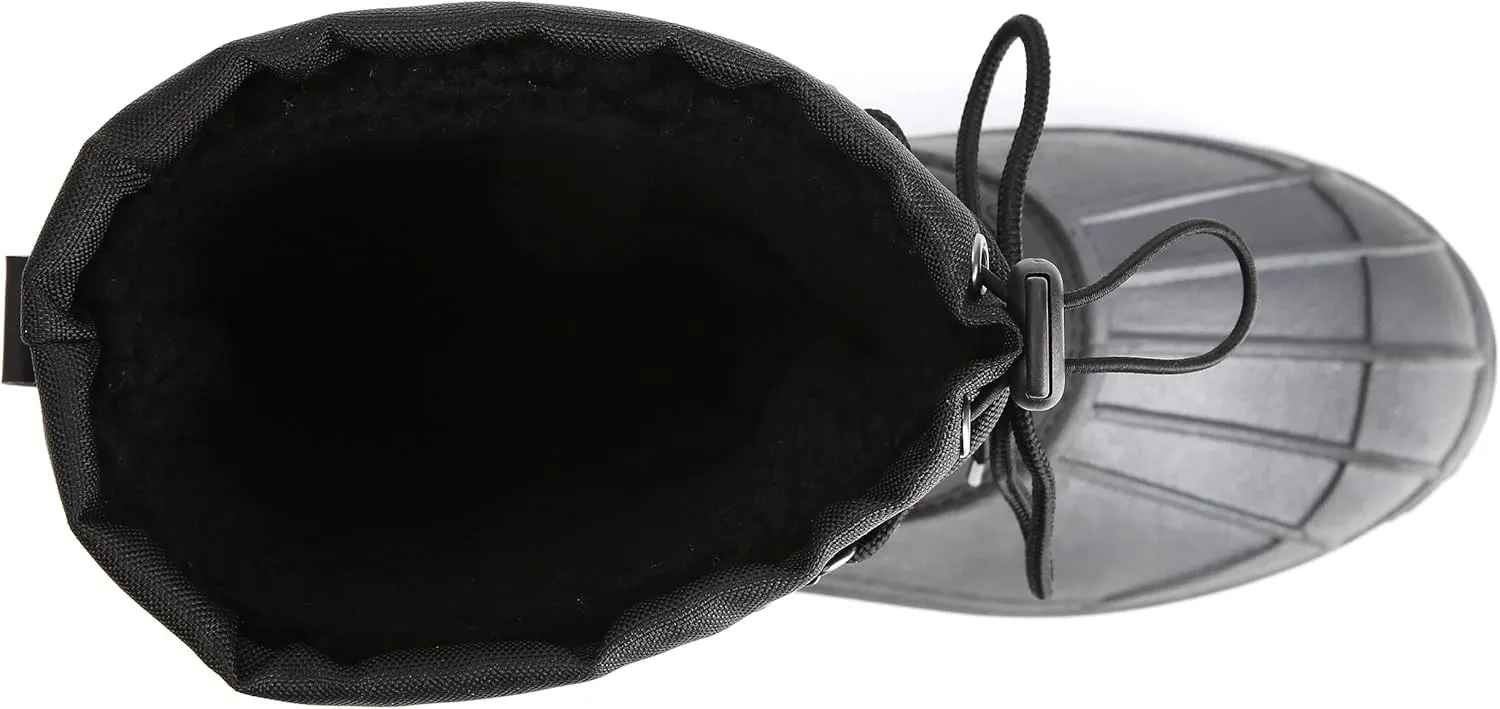 Mens Cold Weather Snow Boot, Waterproof Insulated, Fur Lined, Slip-Resistant, Sizes 10-13