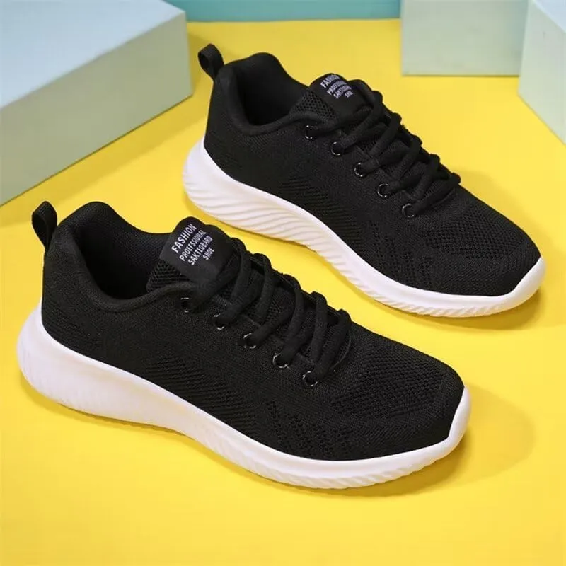 Women Concise Breathable Solid Walking Sneakers for Running Sport