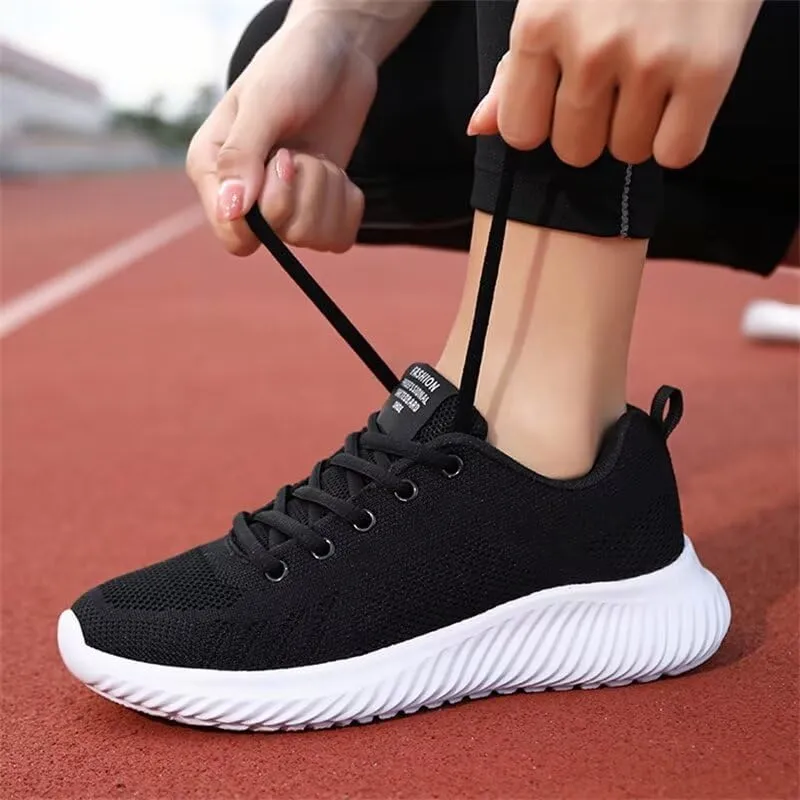 Women Concise Breathable Solid Walking Sneakers for Running Sport